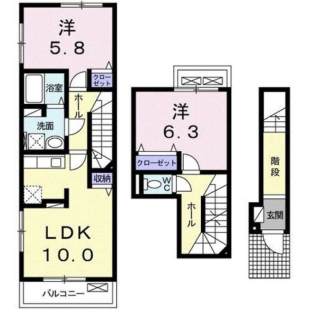 ル　リアンの物件間取画像